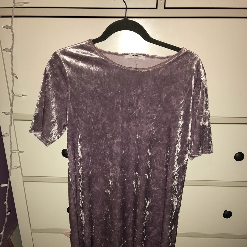 Velvet lavender dress